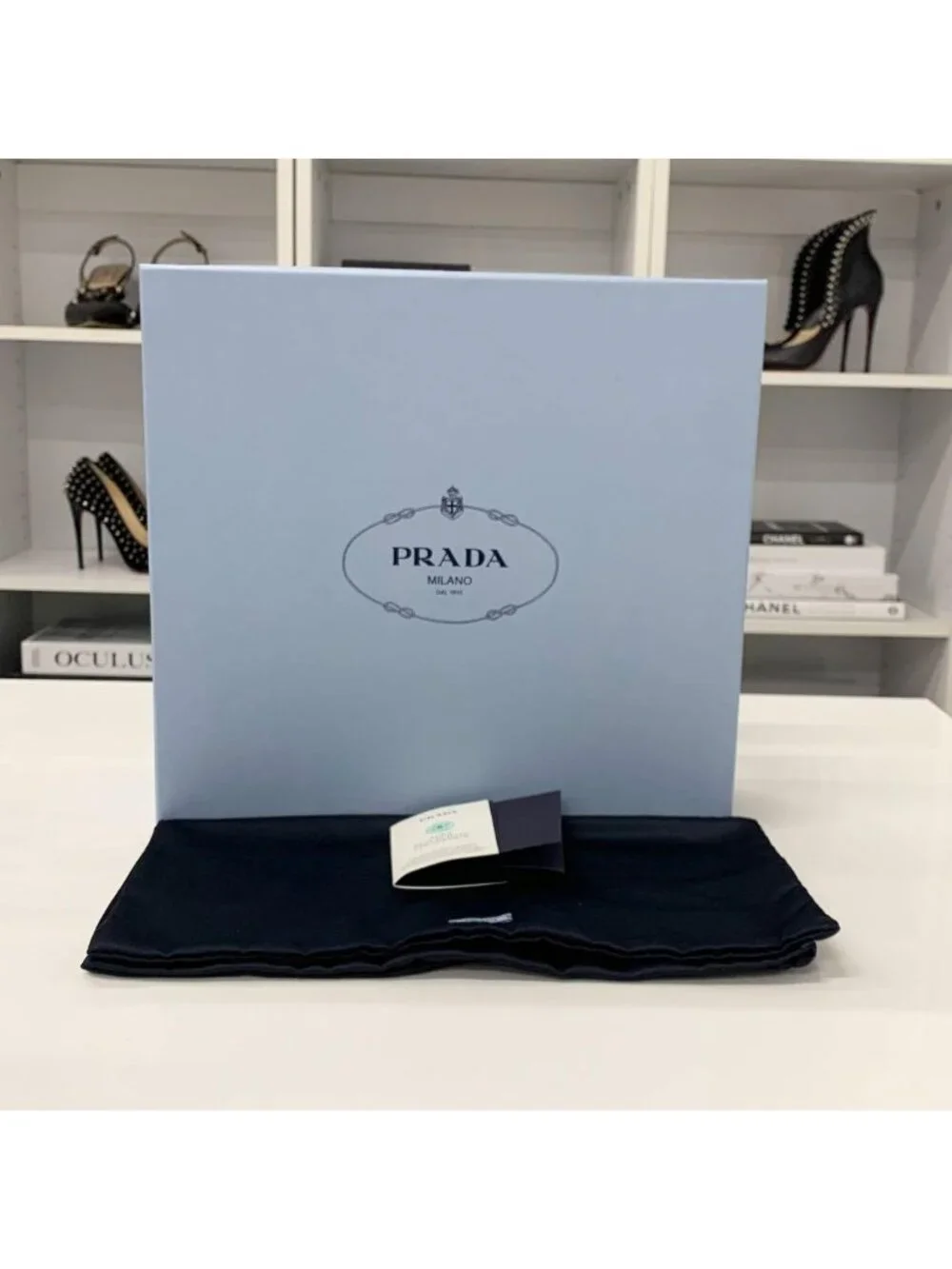 Prada Triangle Logo Leather Side Gore Short Boots Black